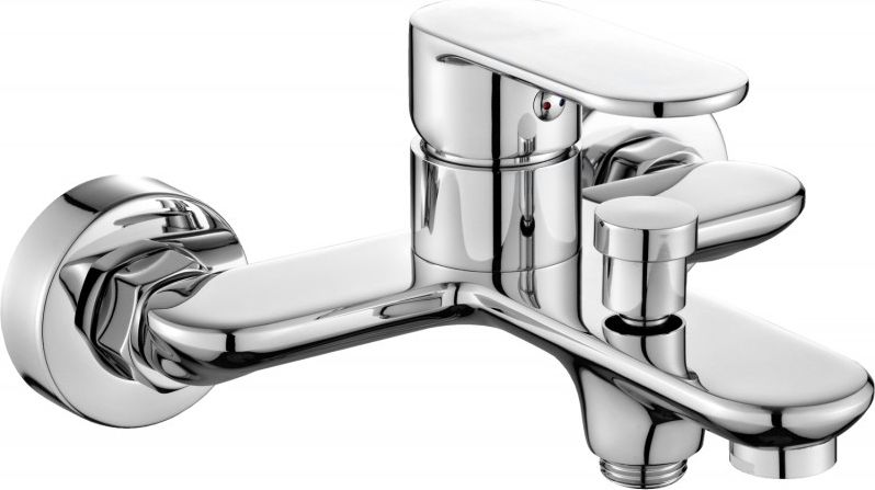 Bateria wannowa Mexen Milo ścienne chrom