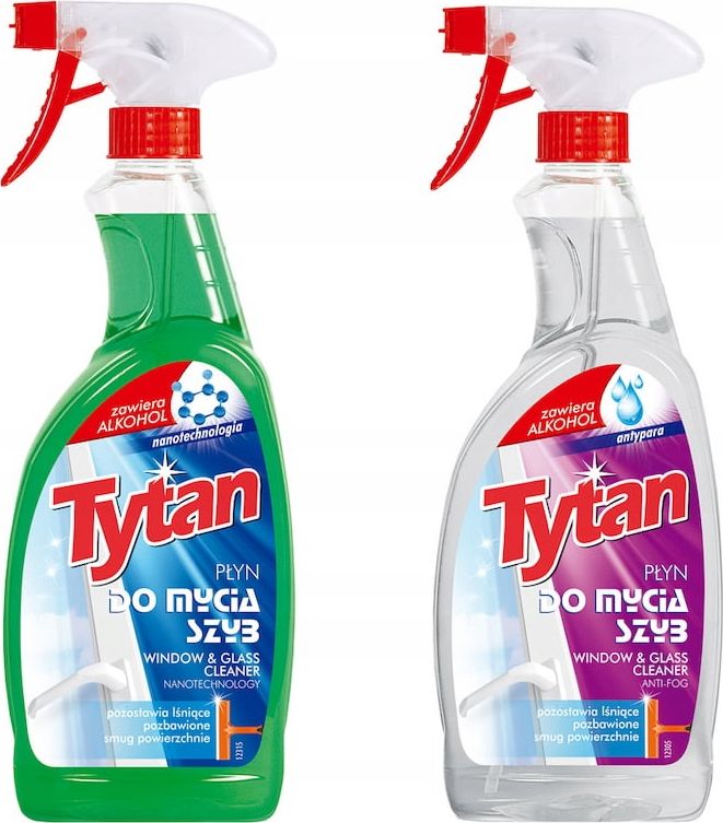 Tytan Tytan 2x750ml MIX SPRAY DO SZYB ANTYPARA NANOTECH