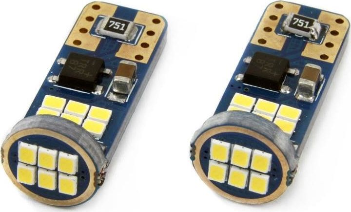 Żarówki W5W T10 Canbus 12/24V 18 SMD białe uniwersalny
