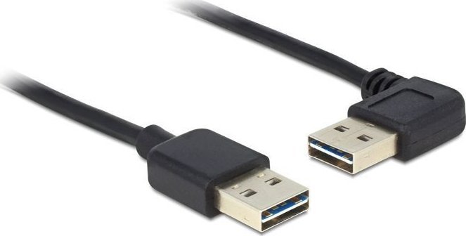 Kabel USB Delock USB-A - USB-A 0.5 m Czarny (85176)