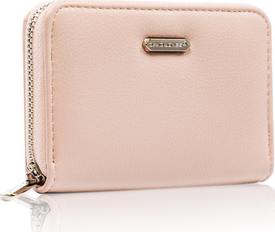 David Jones Poręczny portfel damski z gładkiej eko skóry zapinany suwakiem David Jones NoSize
