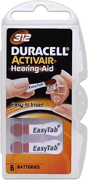 Duracell Bateria do aparatów słuchowych PR41 150mAh 6 szt.