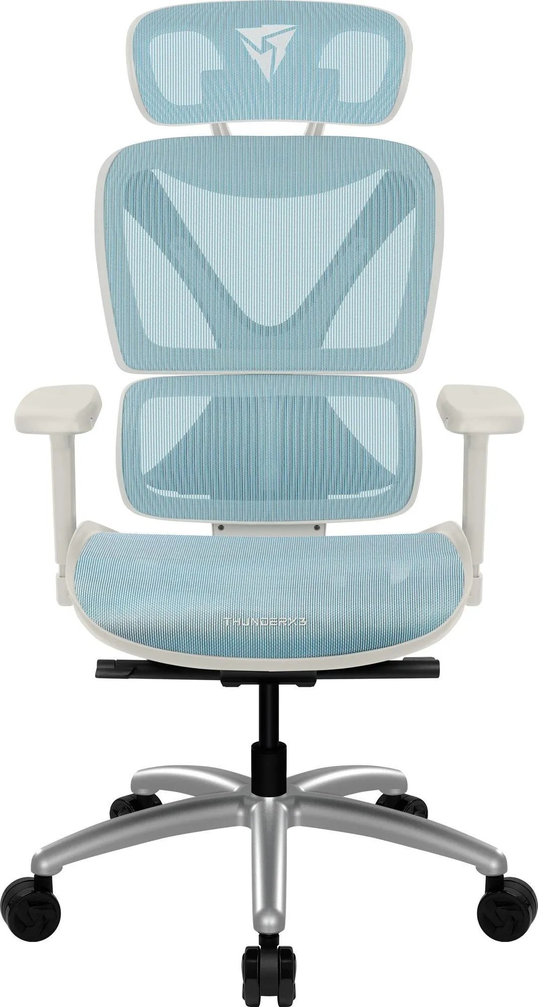 ThunderX3 XTC Ergonomischer Bürostuhl - weiß/blau