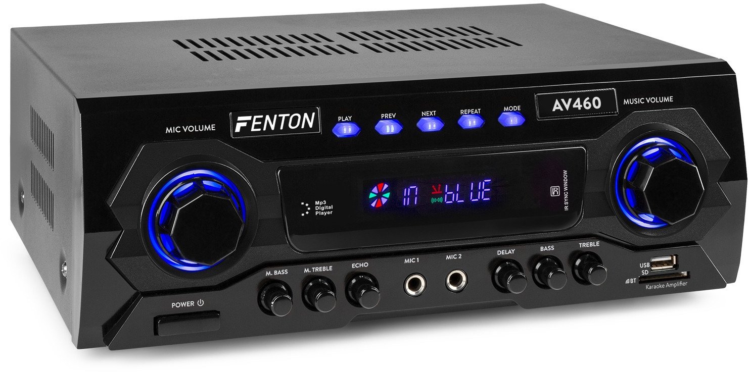 Wzmacniacz karaoke 2x 250W BT pilot AV460 Fenton one size