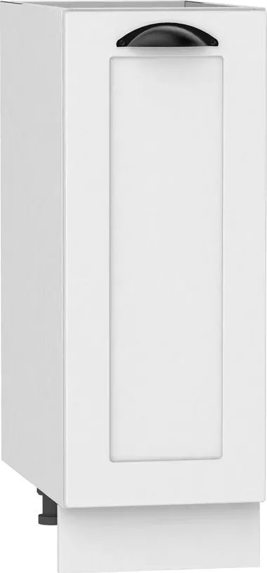 Elior Biała szafka kuchenna cargo z koszem - Pergio 5X 30 cm