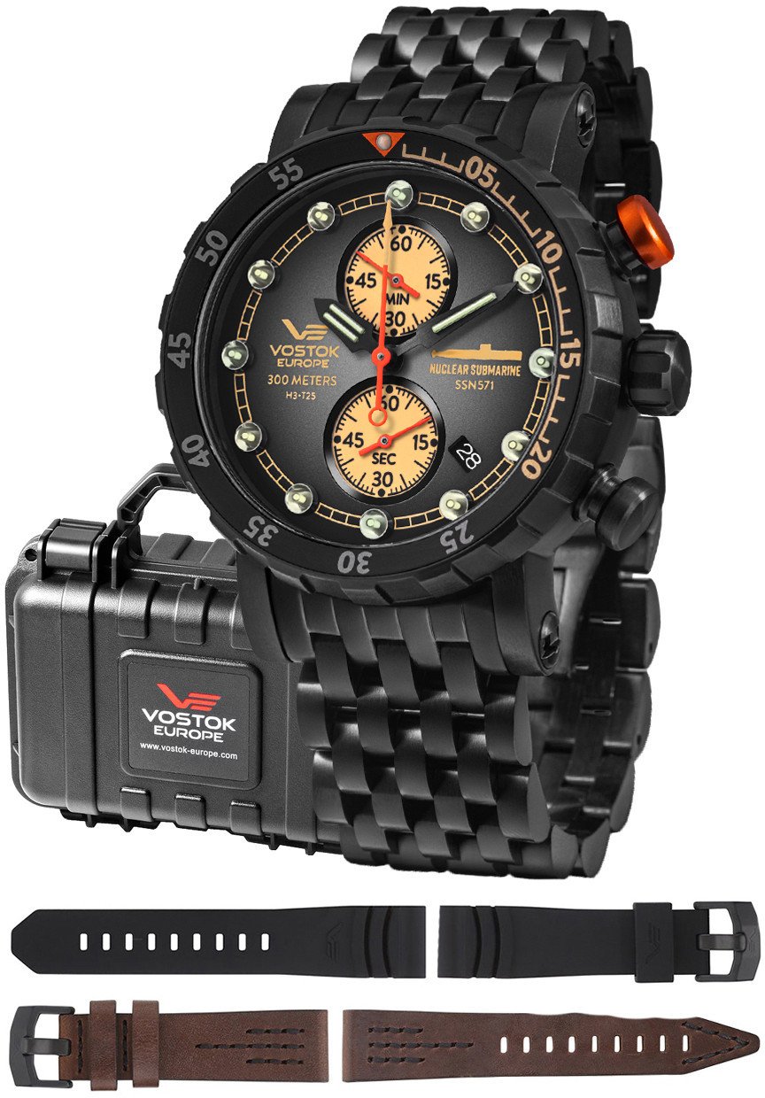 Zegarek męski Vostok Europe VK61-571C611B czarny