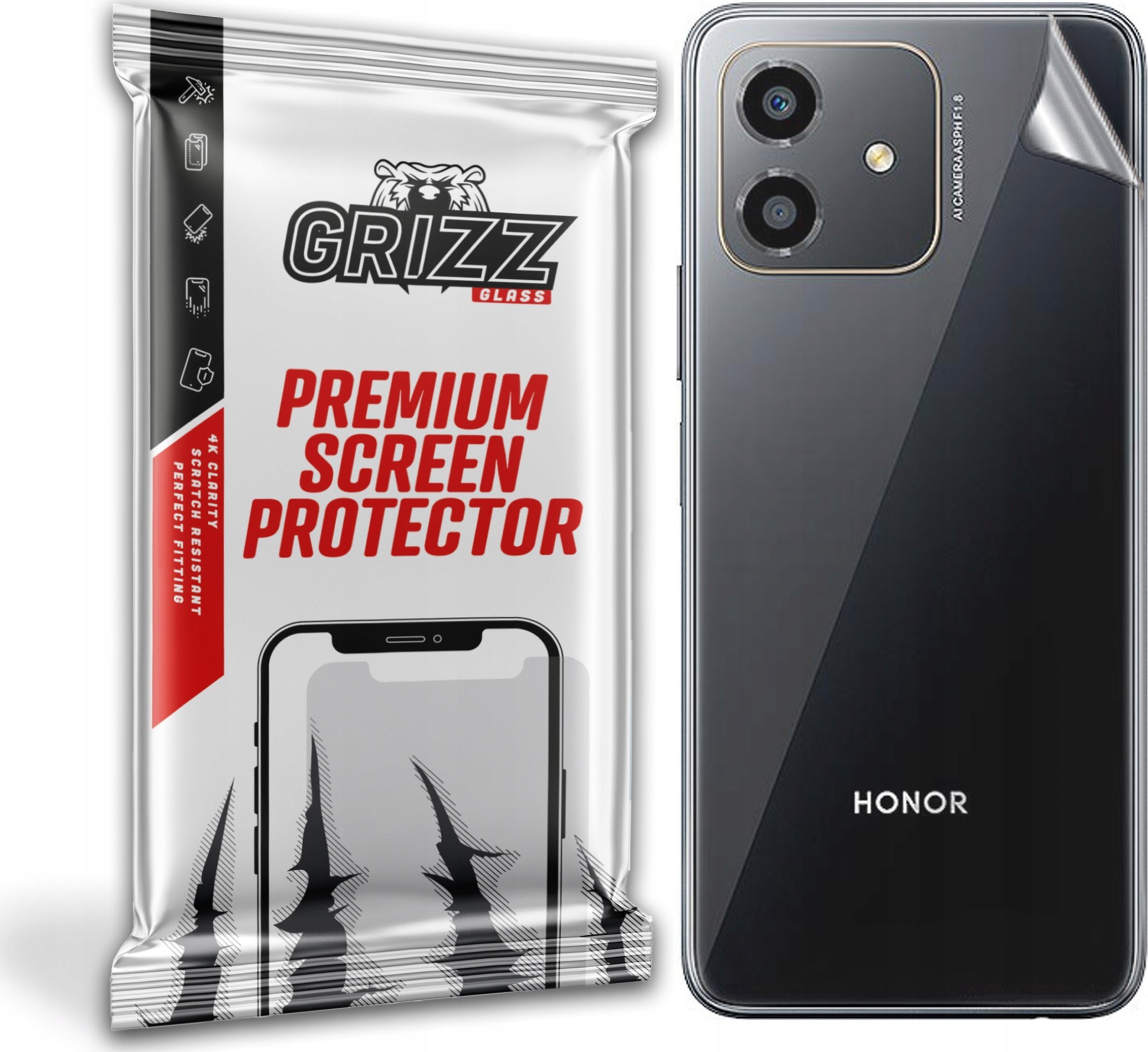 GrizzGlass Folia na tył Grizz Honor Play 6C
