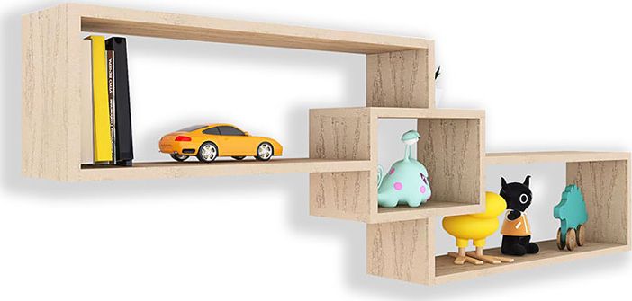 Elior Skandynawska półka wisząca w kolorze dąb sonoma - Ramona