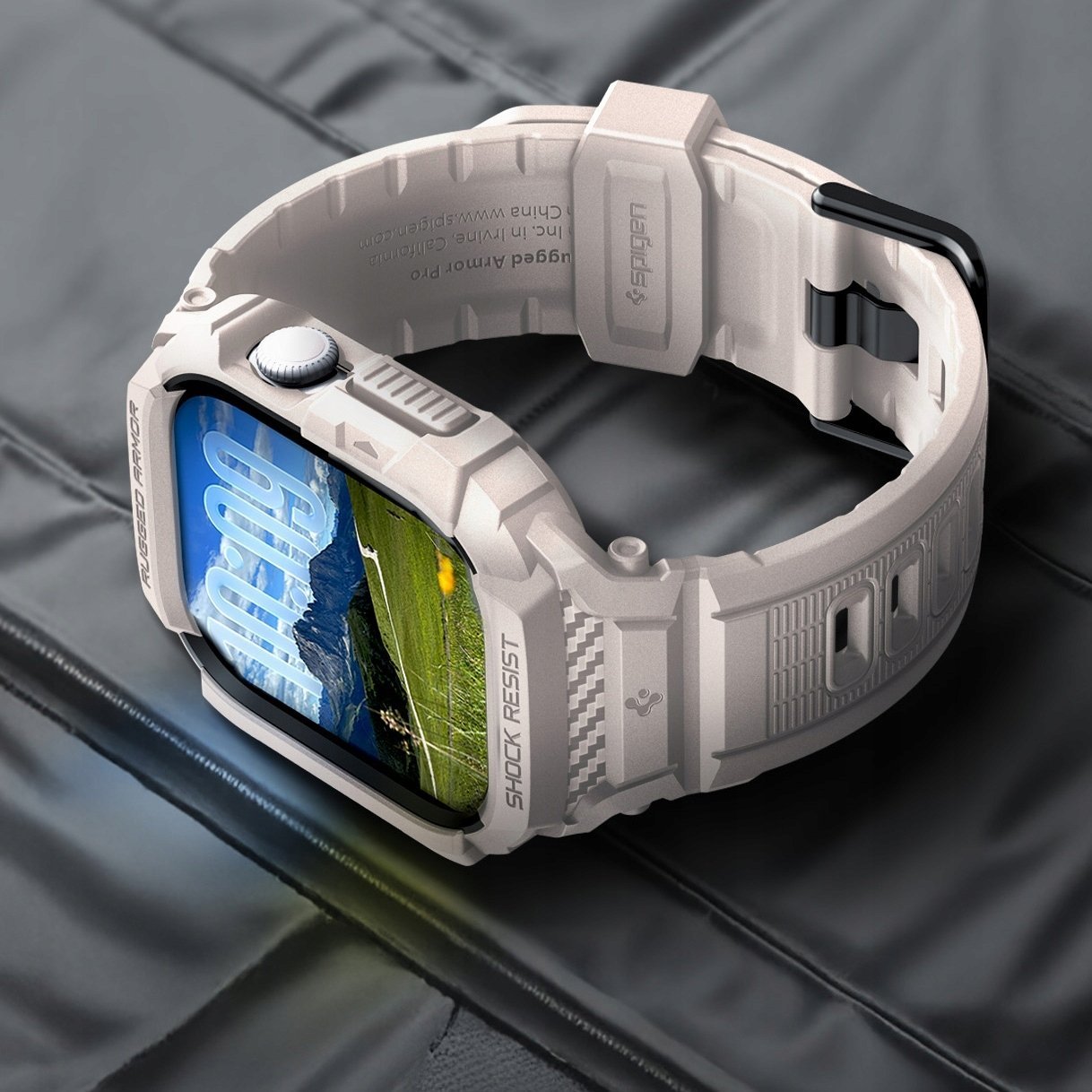 Spigen RUGGED ARMOR PRO V2 APPLE WATCH 10 / 11 (42 MM) DUNE BEIGE