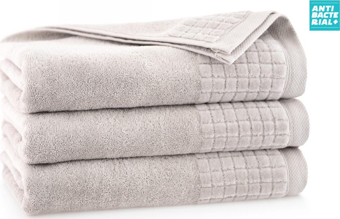 Zwoltex Ręcznik bawełna egipska 70x140 Paulo3 sepia antybakteryjny