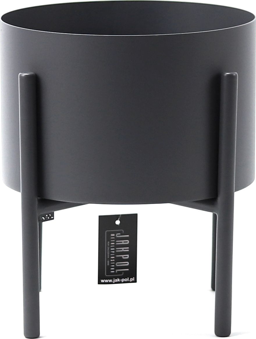 Jakpoldesign Kwietnik Metalowy MOYENE 37cm Szary