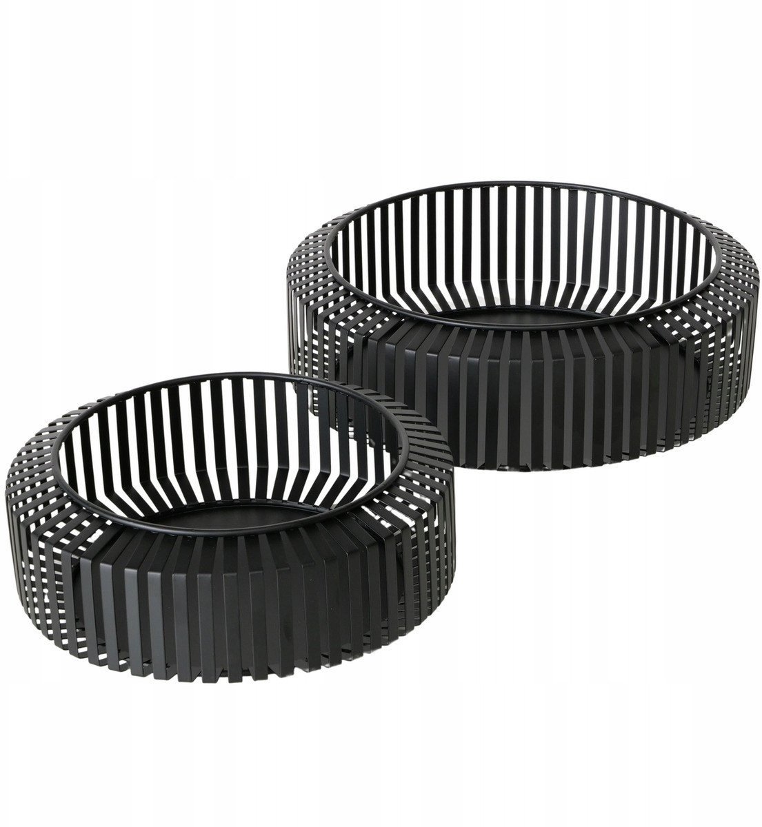 Metalowe miski ozdobne VIKI, 2 szt. Ø 24-30 cm