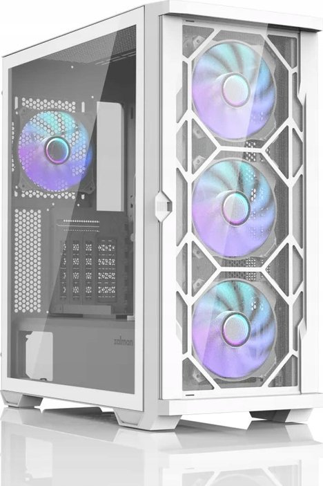 Obudowa Zalman Zalman Z10 DUO WHITE zabezpieczenia & uchwyty komputerów Midi Tower Biały