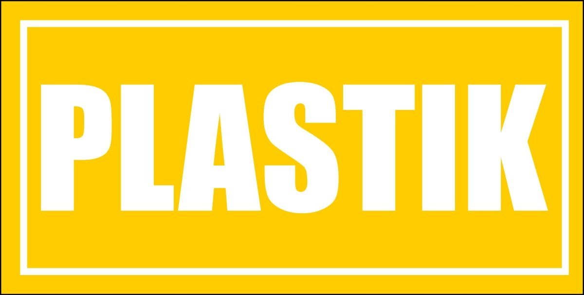 Orion Naklejka Kosz Znak Segregacja Odpadów Plastik 30Cm Libres Polska Sp So-2 5902082238966