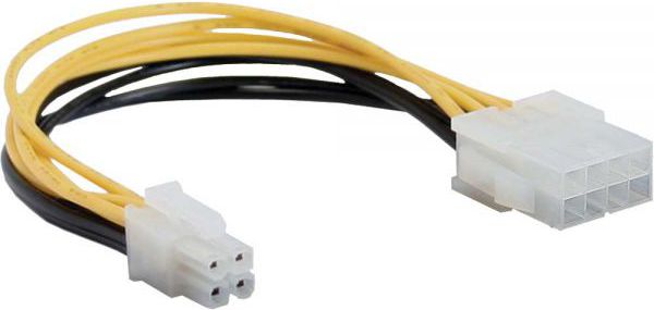 InLine ATX/EPS 4-pin - ATX/EPS 8-pin, 0.15m, Żółty (26633A)