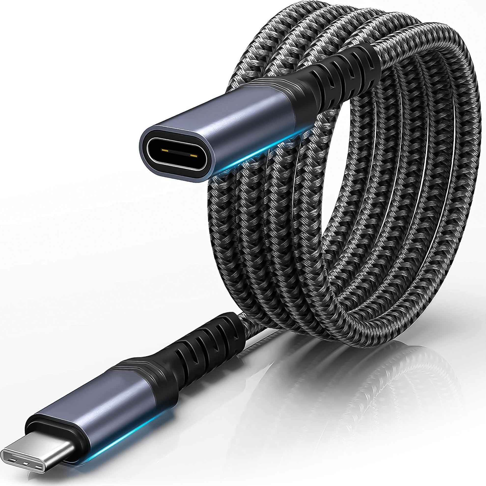 Kabel USB Reagle USB-C - USB-C 2 m Czarny