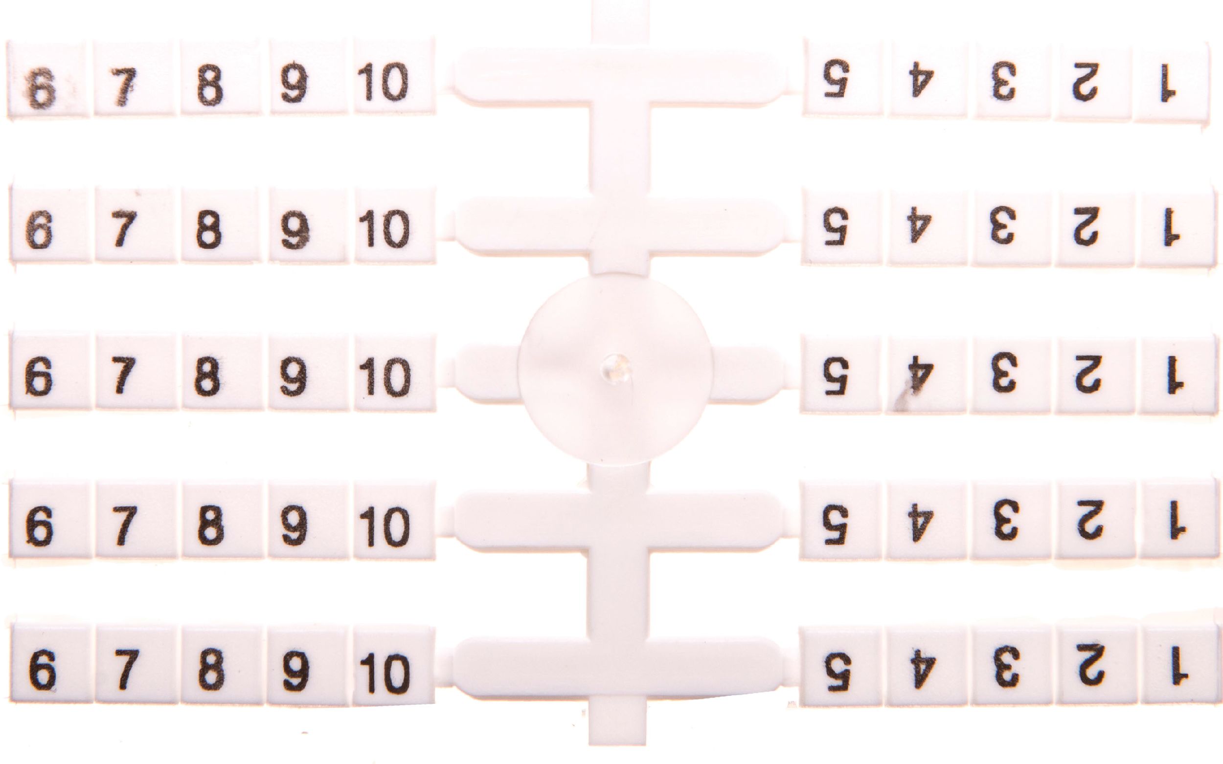 Eti-Polam Oznacznik elastyczny do złączek szynowych EO3 /1-10/ 20x10szt. (03901752)