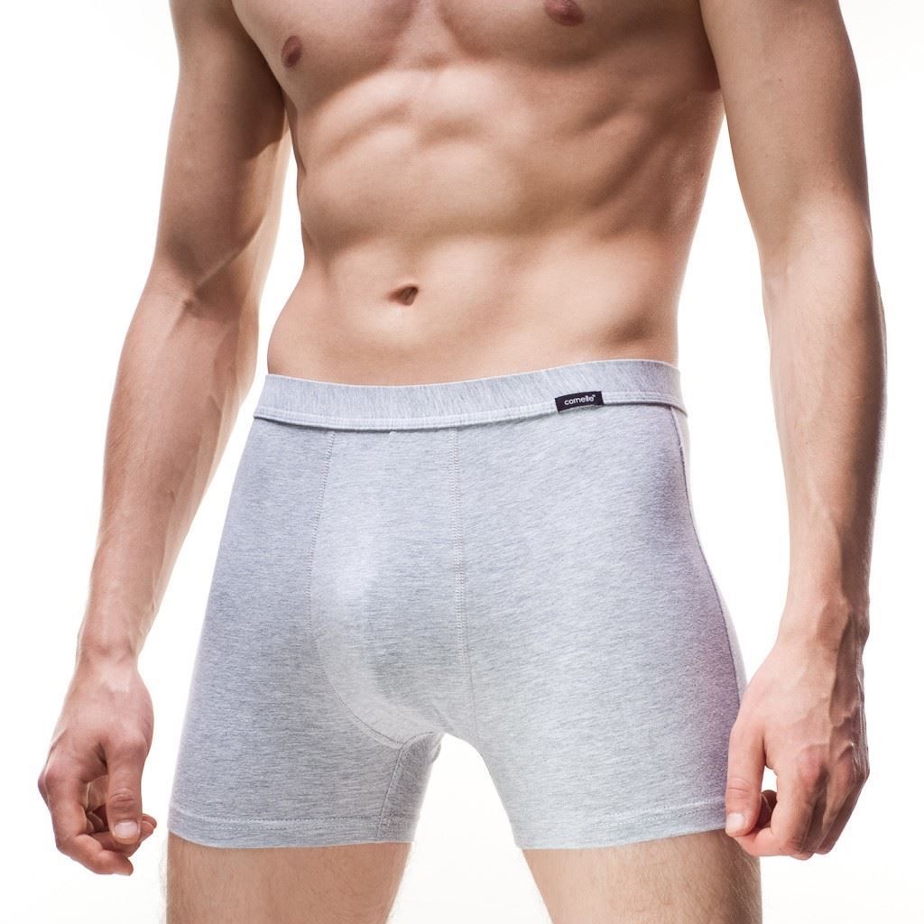 Cornette Bokserki męskie AUTHENTIC Melanż jasny/szary r. 2XL