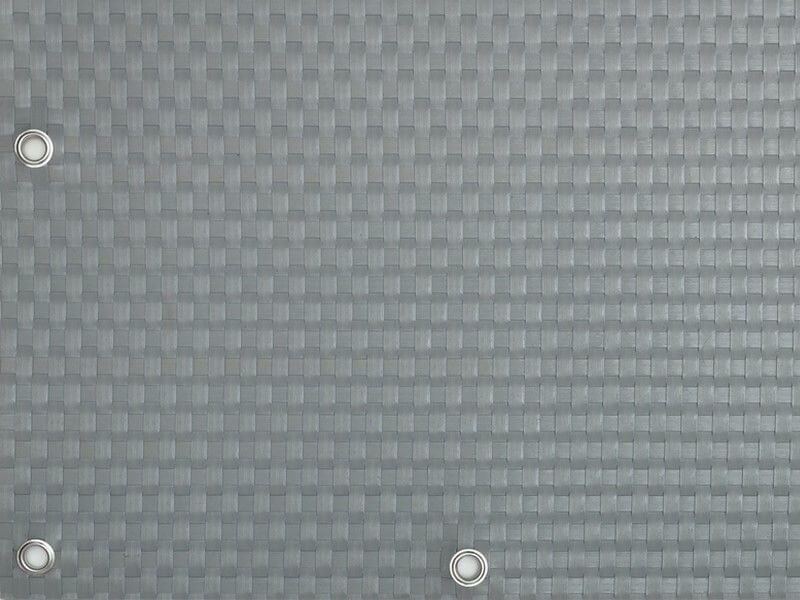 TechnoRattan Osłona Balkonowa oczkowana z TECHNORATTANU na WYMIAR (0,05m2) - Jasno Szara RD17