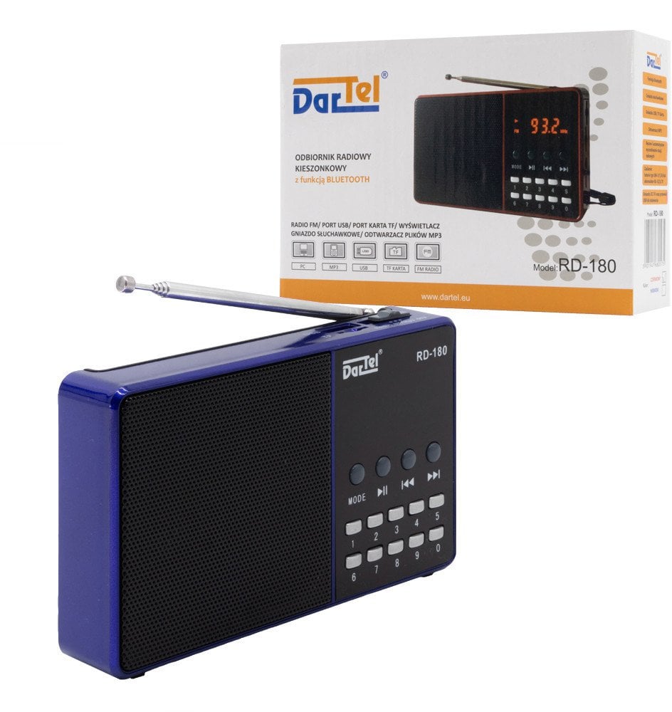 Radio DARTEL RD-180 niebieski