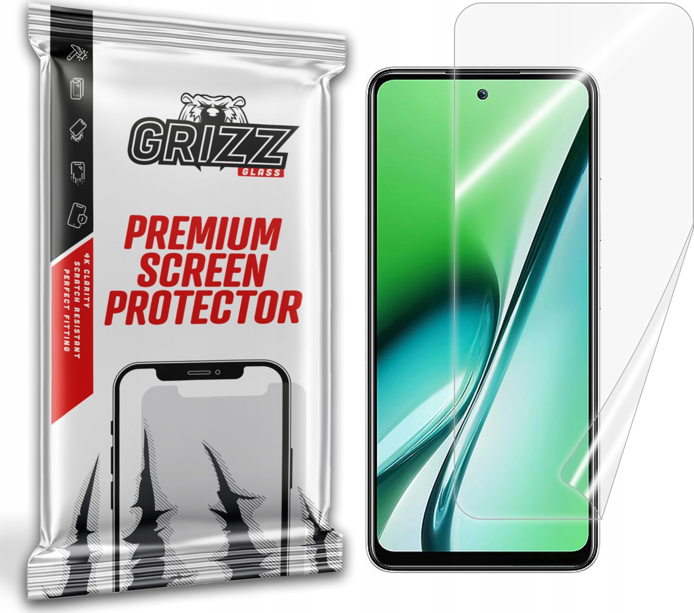 GrizzGlass Folia ceramiczna GrizzGlass CeramicFilm do Itel RS4