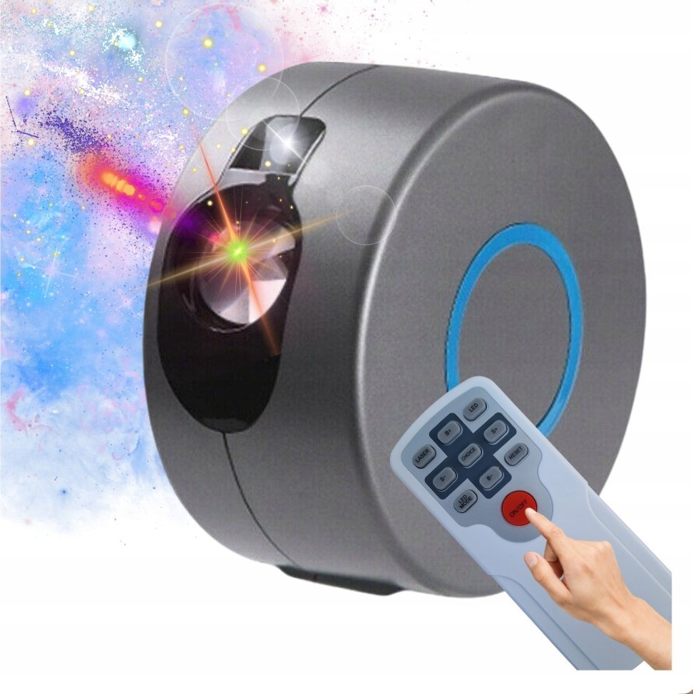 Lampki choinkowe Aurora PROJEKTOR GWIAZD Lampka Nocna Rzutnik Dla Dzieci Led Laserowy AURORA