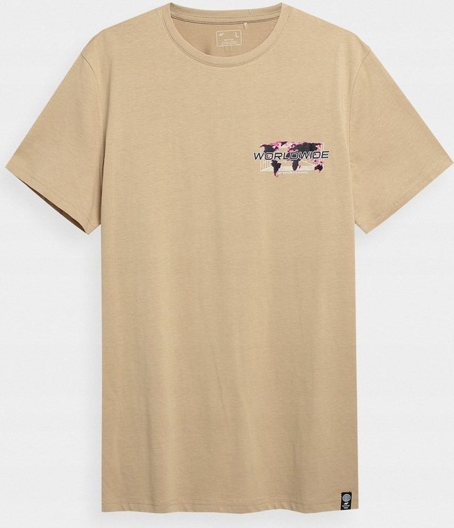 4f Koszulka męska 4F jasny brąz H4Z22 TSM030 82S L