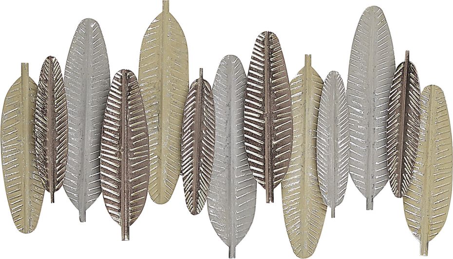 Beliani Dekoracja ścienna srebrno-złota ANTIMONY