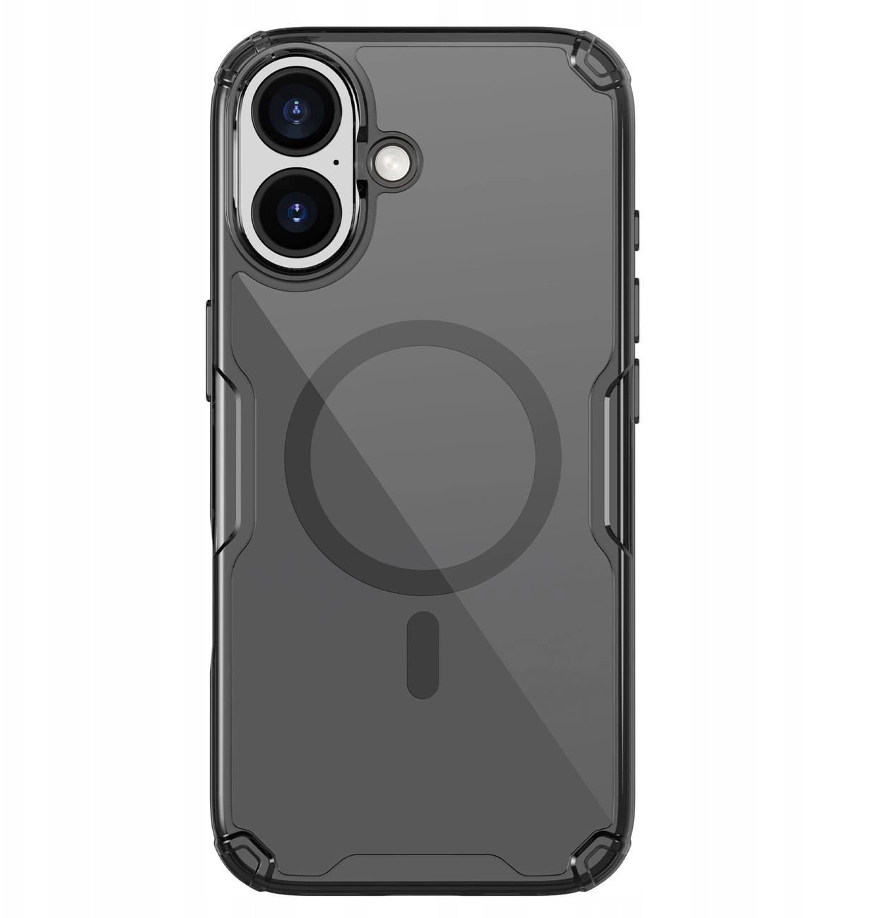 Etui Nillkin Nature TPU Pro Magnetic kompatybilne z MagSafe na iPhone 17 Pro - półprzezroczyste-czarne