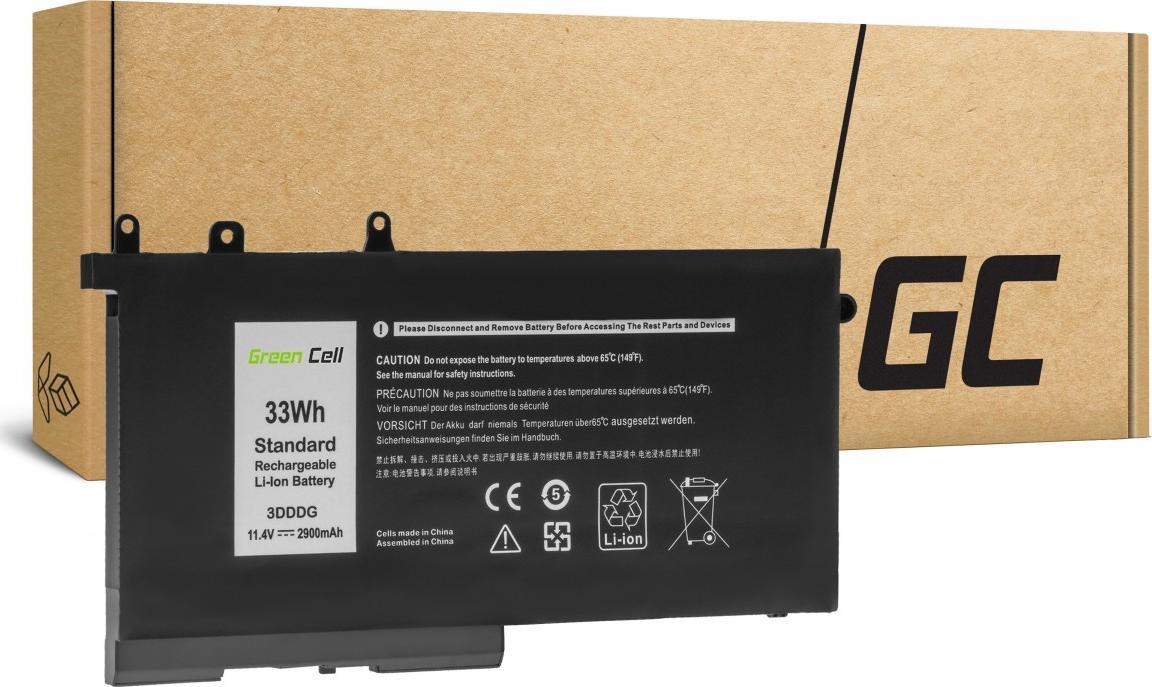 Bateria Green Cell 3DDDG-3S1P 2900mAh 11.4V do Dell Latitude