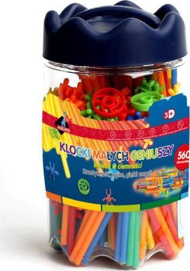 Askato Klocki Małych Geniuszy - Słomki świecące 560 el