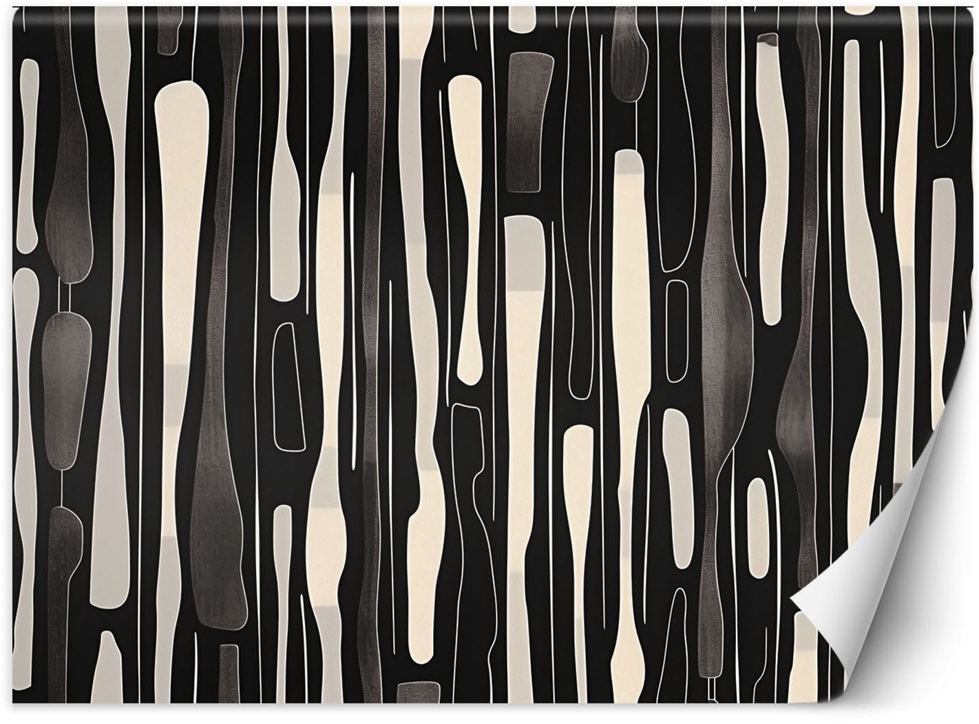 Feeby Fototapeta Czarno biała abstrakcja 150x105 small