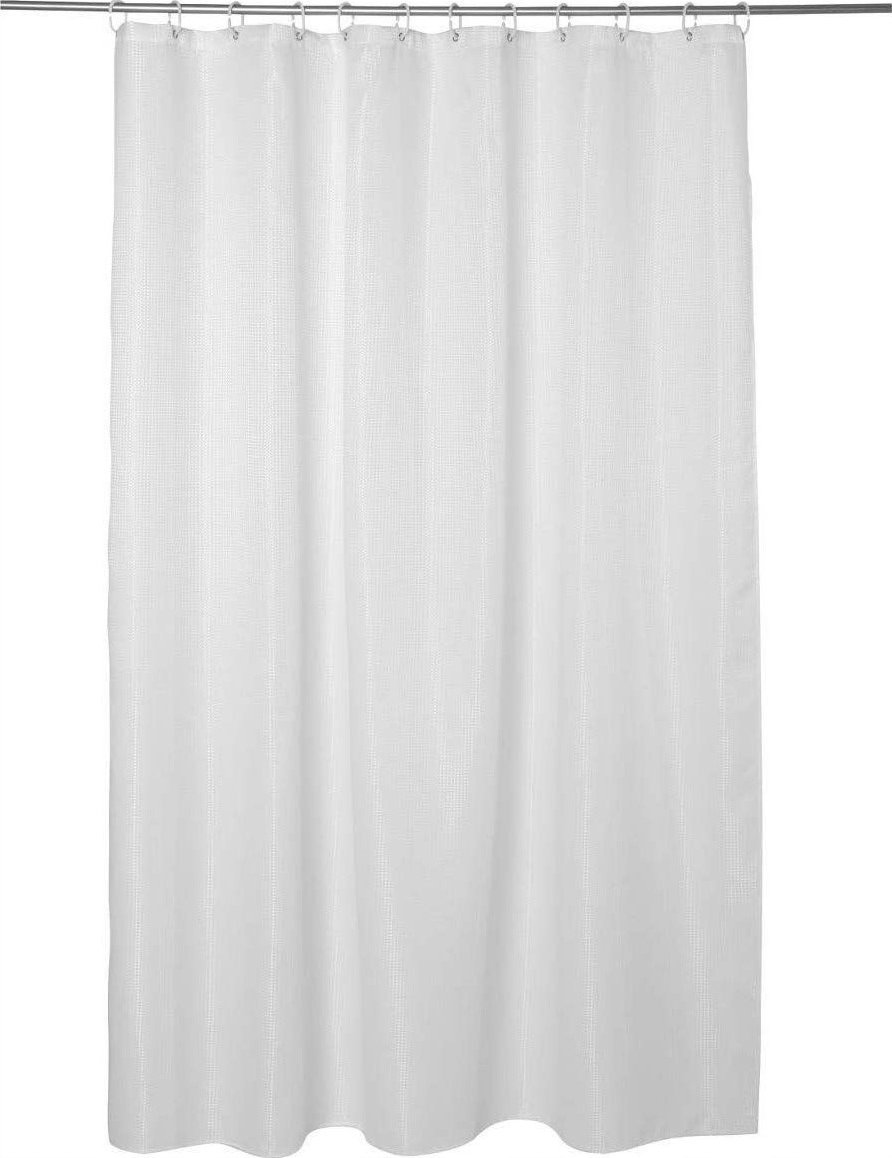 5five Zasłona prysznicowa ABELIE 180x200 cm, poliester, kolor biały