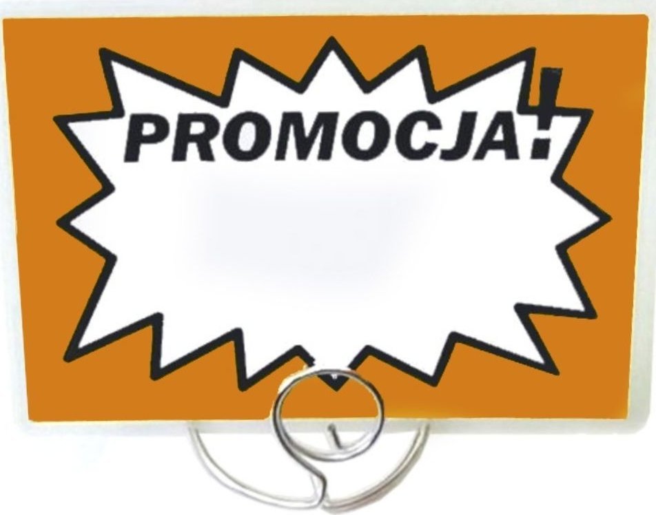 StudioCen Cenówki,etykiety laminowane- PROMOCJA POMARAŃCZ 50szt.