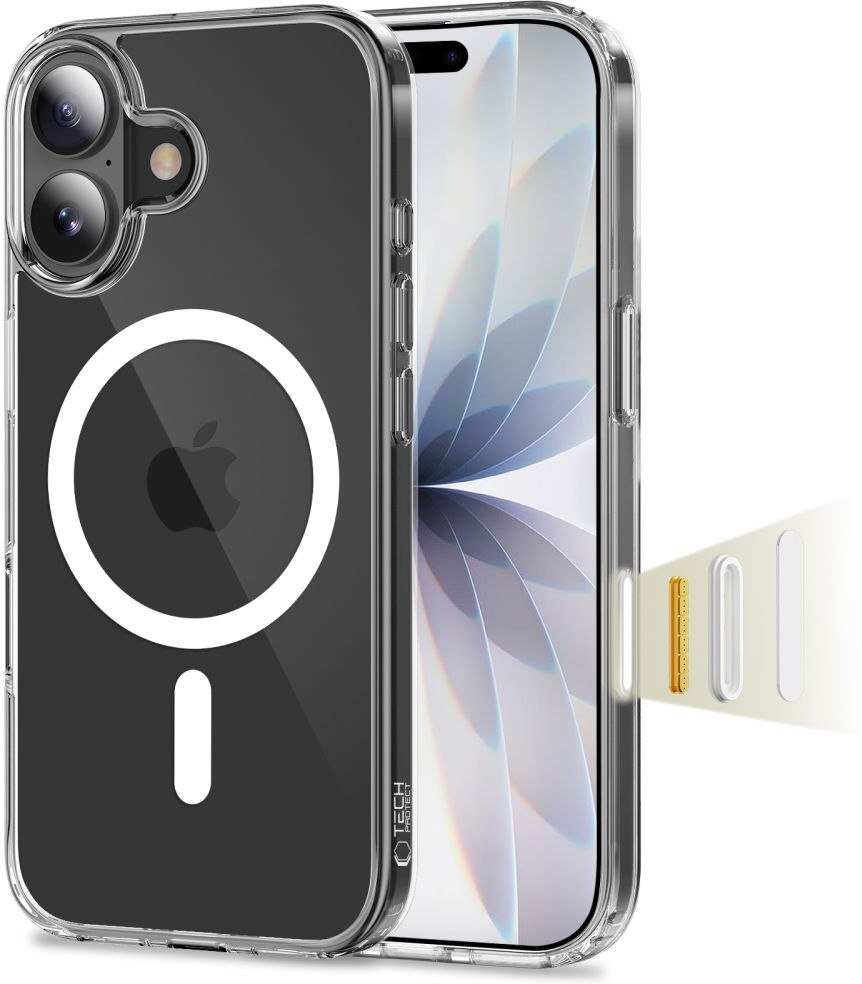TECH-PROTECT FLEXAIR HYBRID CC MAGSAFE IPHONE 17 CLEAR