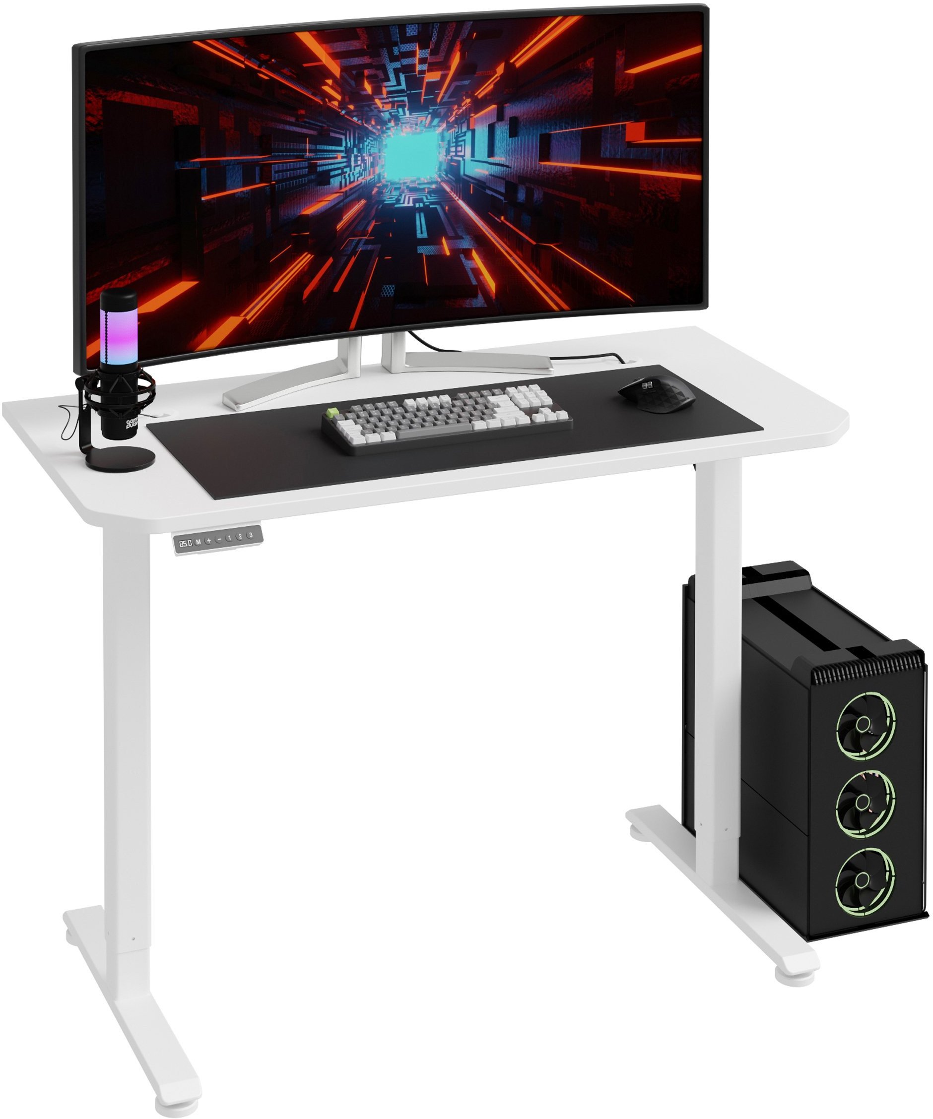 Biurko Z Regulacją Wysokości Hypernova 120 Cm Biała