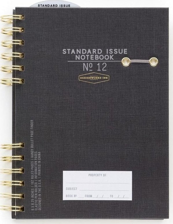 Notatnik A5/192K linia Standard Issue No.12 black