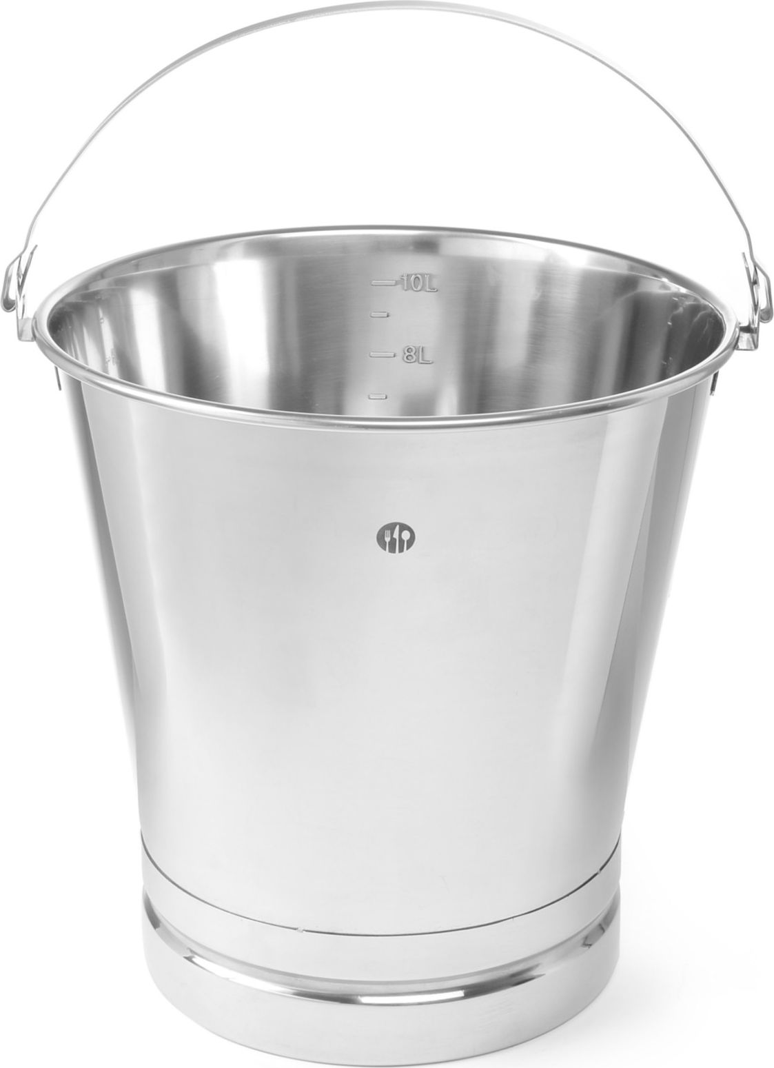 Hendi Wiadro gastronomiczne do kuchni ze stali nierdzewnej z pierścieniem i podziałką 7L - Hendi 516676 Wiadro gastronomiczne do kuchni ze stali nierd