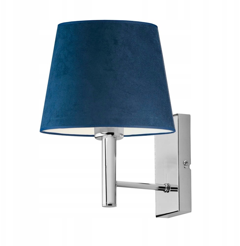 Kinkiet do salonu IZMIR WELUR abażur LED 1xE27