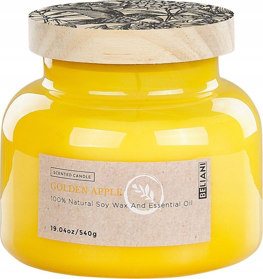 Beliani Świeca zapachowa sojowa jabłko DELIGHT BLISS