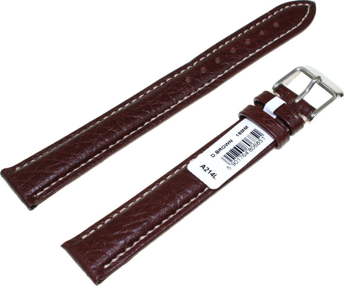 Chermond Skórzany pasek do zegarka Chermond 18 mm A214L.18 brązowy XXL