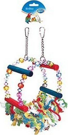 Duvo+ Zabawka Dla Ptaków Koraliki + Sznury 32cm