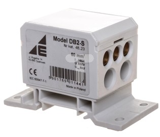 Elektro-Plast Blok rozdzielczy 2x4-50mm2 + 2x4-35mm2 + 3x2,5-25mm2 szary DB2-S