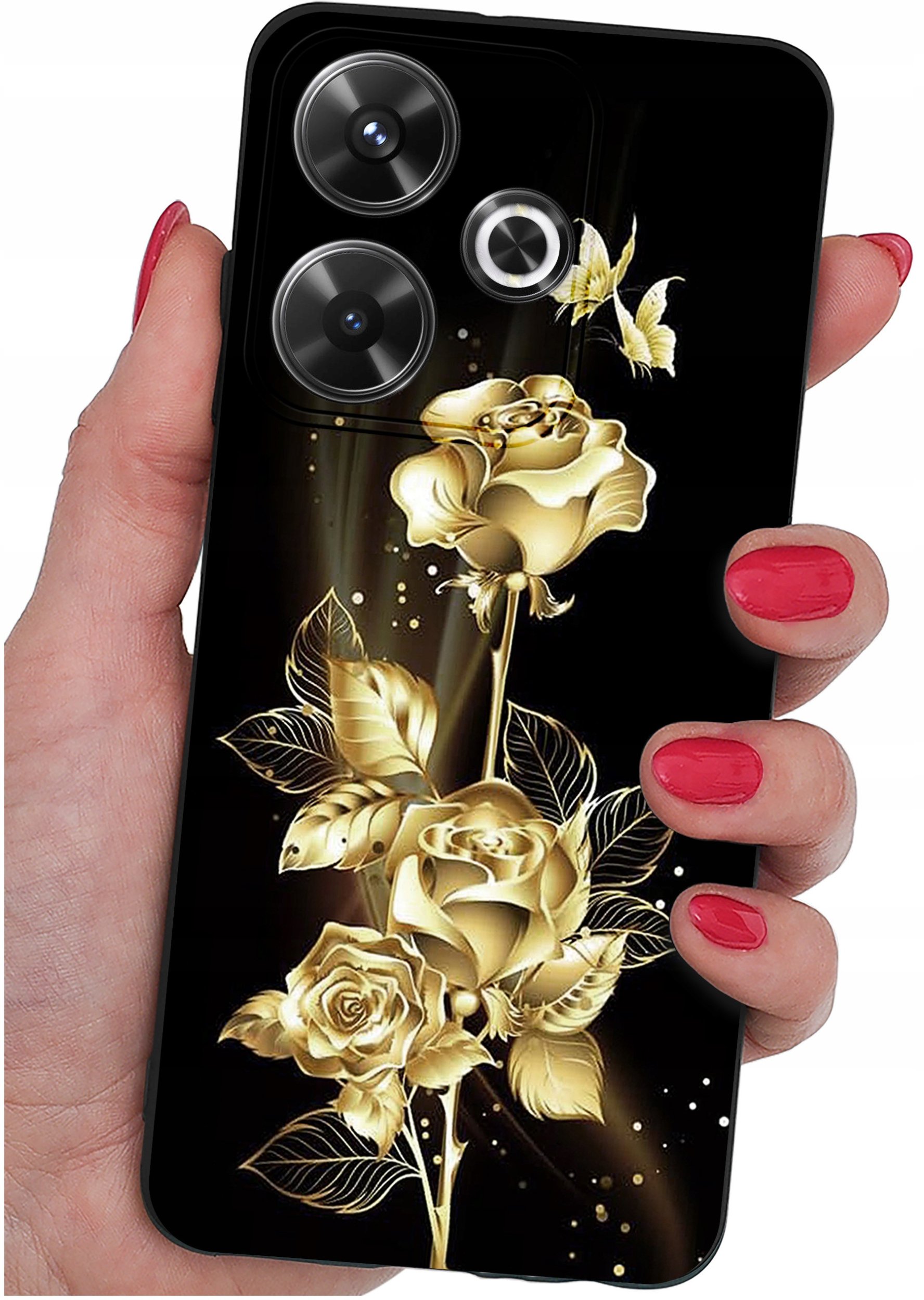 Etui do Xiaomi Redmi 13 4G WZORY |SILIKONOWE MATT CASE + SZKŁO 9H