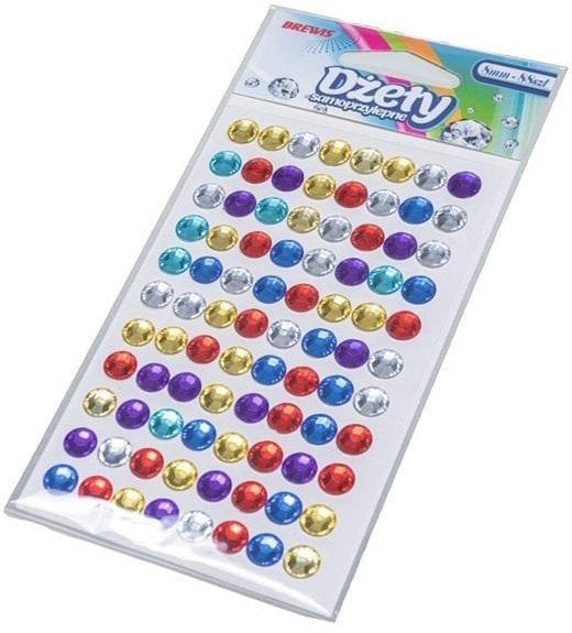 Dżety samoprzylepne kolorowe 8mm 88szt