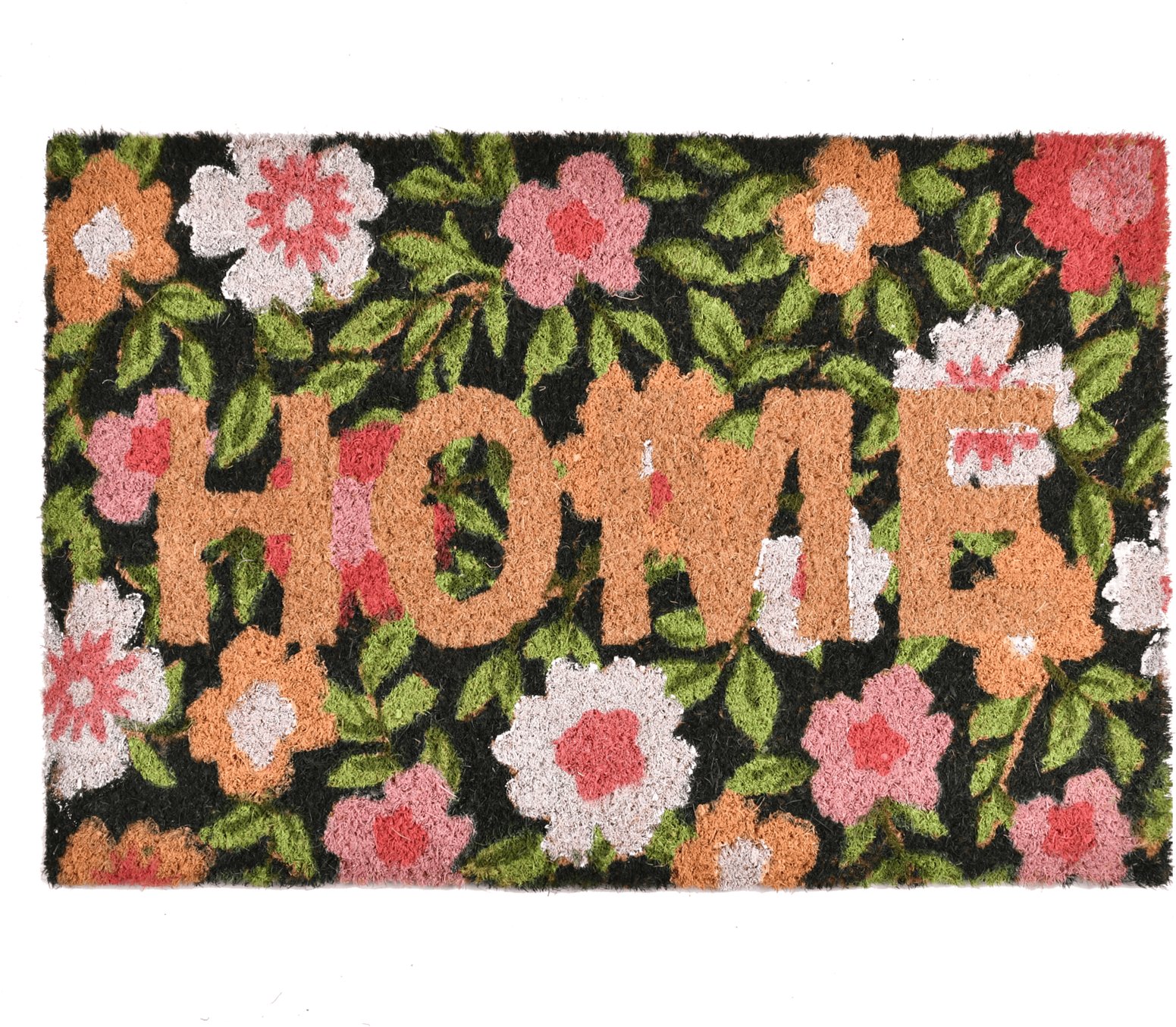 Wycieraczka kokosowa z nadrukiem HOME KWIATY