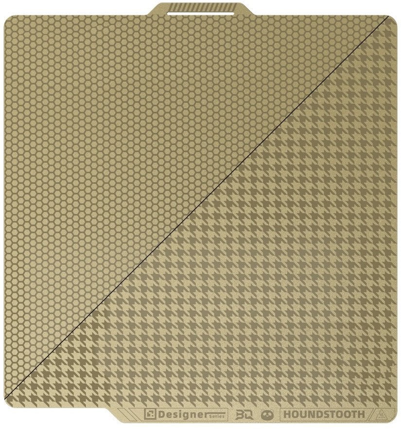 BIQU Panda Dual Textured PEI - dwustronna nakładka z wzorem plastra miodu i pepitki - do Bambu Lab X1, P2S, P1 i A1 - 257x257mm}