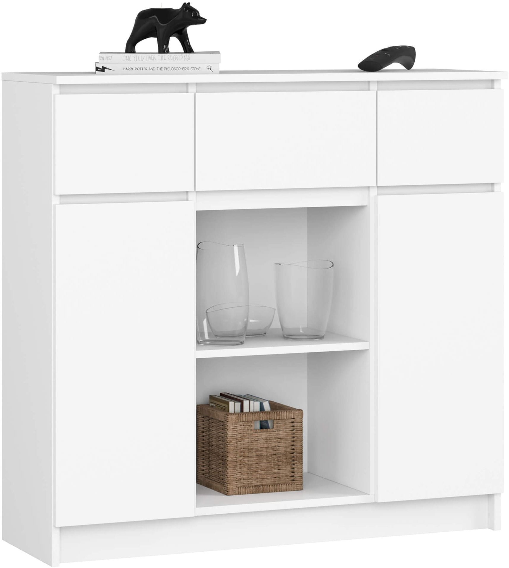 KOMODA K100 2D 3SZ 1P PK BIAŁA