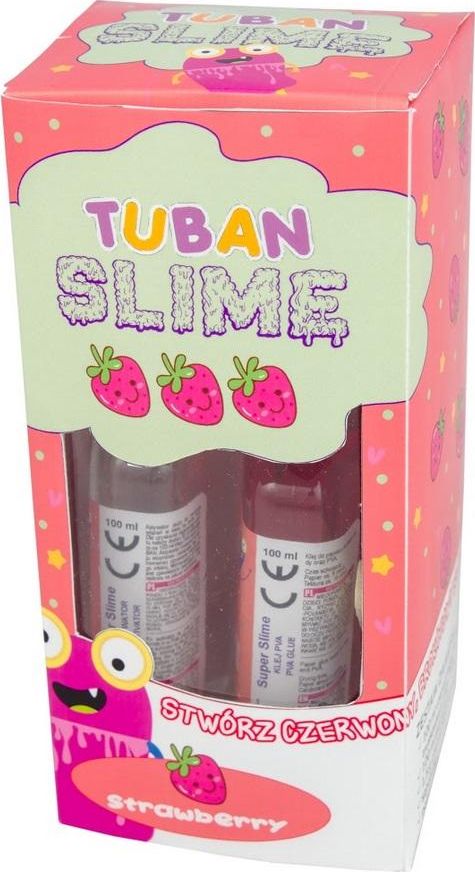 TUBAN Zestaw Diy Super Slime Truskawka TUBAN