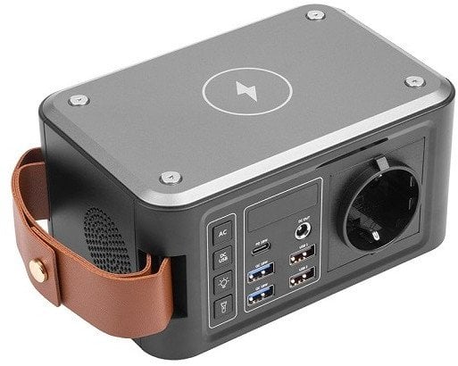 Powerbank EXD Išorinė baterija 24000mAh, PD18W, AC 120W, USB-C, 4xUSB